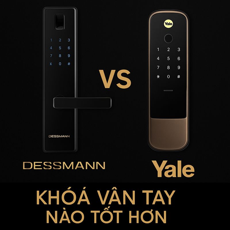 Khoá vân tay Dessmann với Khoá vân tay Yale khoá nào tốt hơn Khoá vân tay Dessmann với Khoá vân tay Yale khoá nào tốt hơn