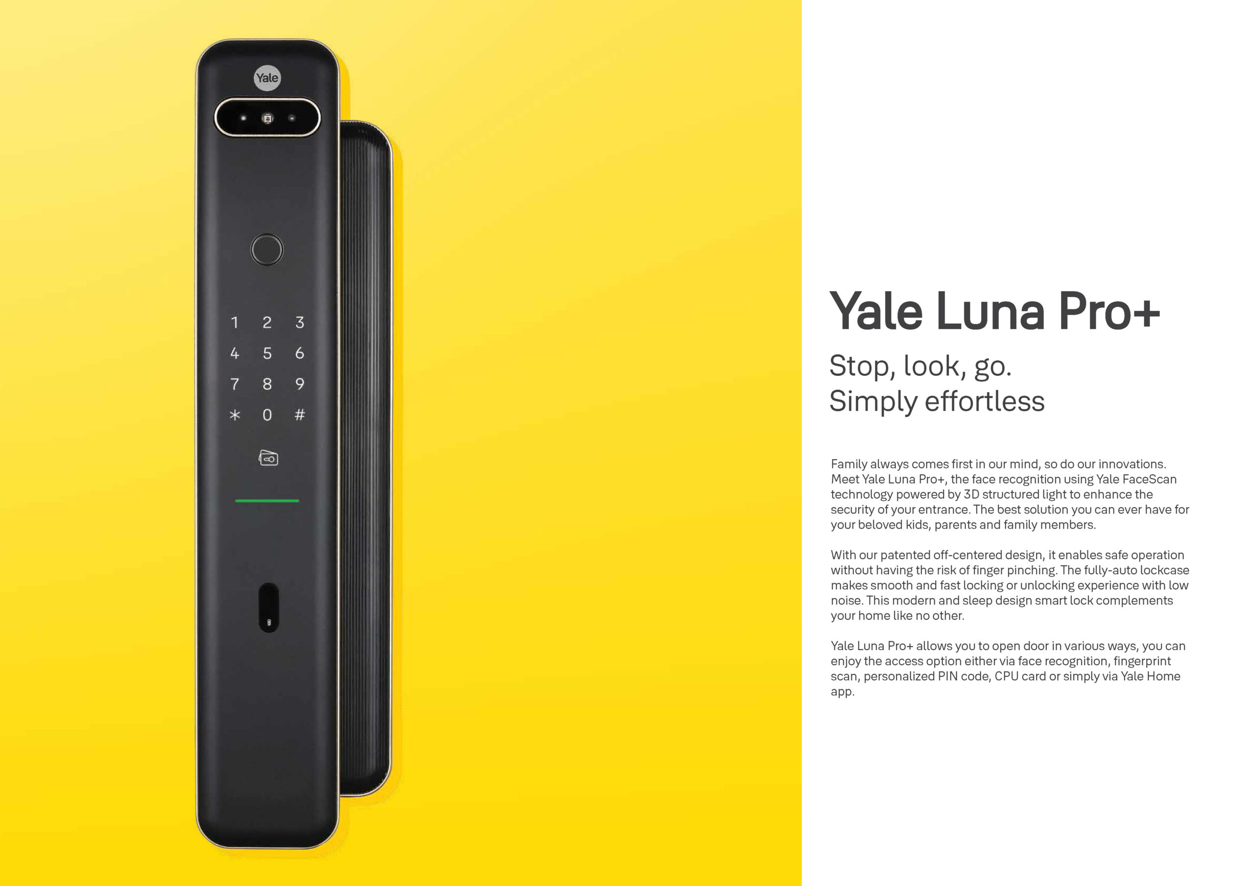 Khóa Thông Minh Yale Luna Pro Plus brochure yale luna pro plus Page 2 scaled