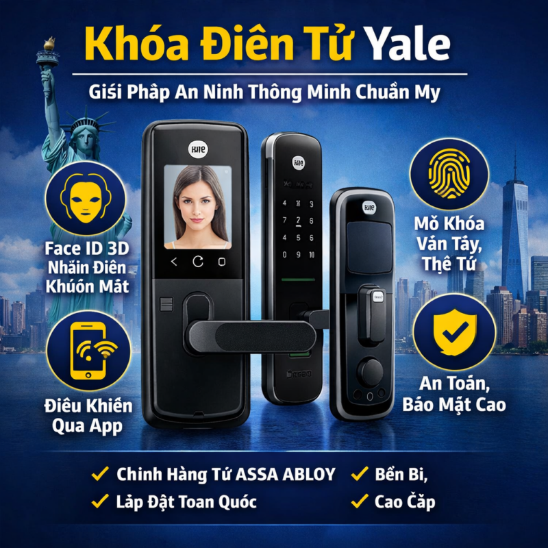Khóa Điện Tử Yale Khoa cua dien tu Yale